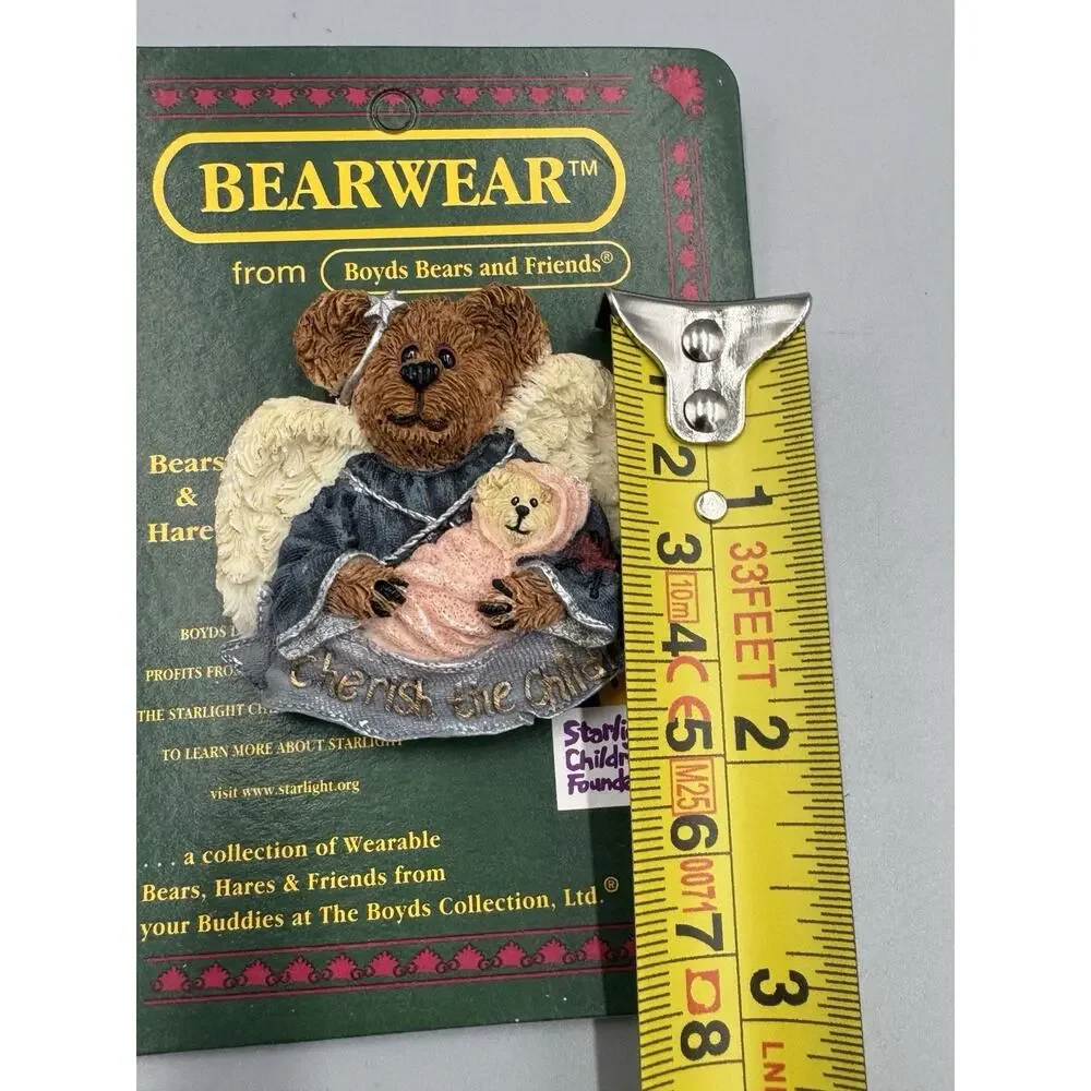 Vintage Boyds Bears Bearwear Cherish The Children Pun Brooch